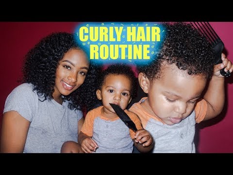 Mommy & Toddler Curly Hair Wash & Go Routine 3c/3b Hair