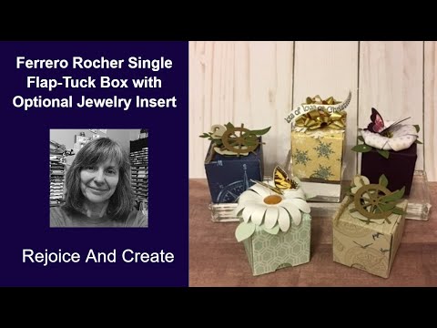 Single Ferraro Rocher Pizza Style Box with Optional Jewelry Insert