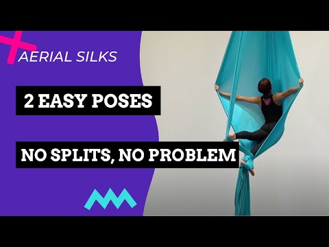 No splits? No problem! 2 EASY AERIAL SILKS poses if you don't have splits