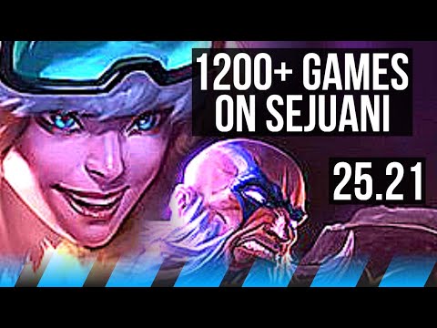 SEJUANI vs RYZE (MID) | 1200+ games, Rank 15 Seju | NA Grandmaster | 25.21