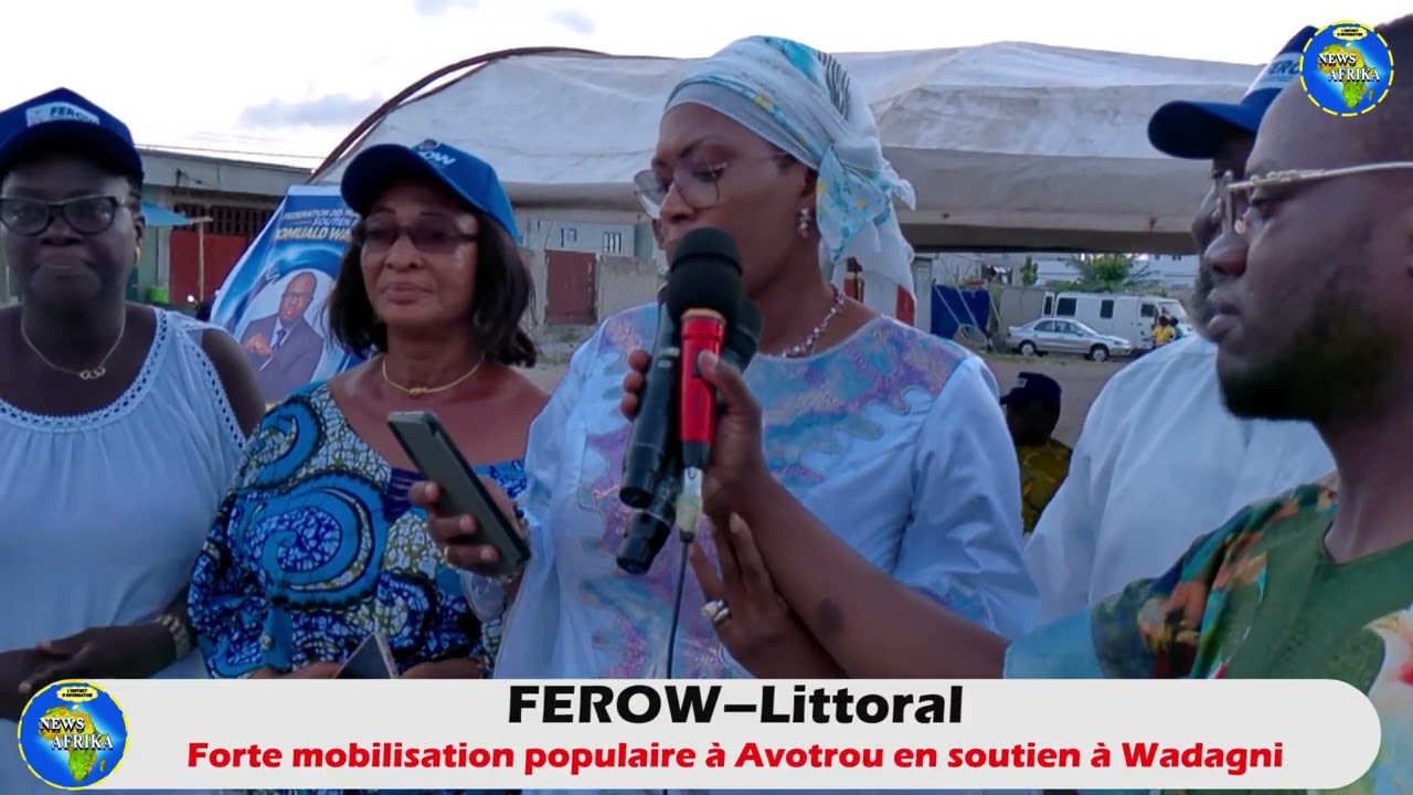 FEROW–Littoral : forte mobilisation populaire à Avotrou en soutien à  Wadagni