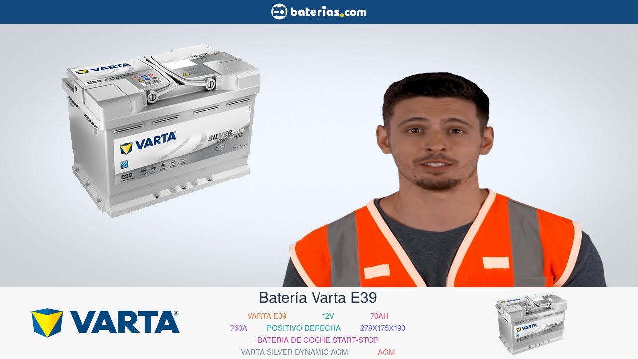 Watch Batería Varta E39. Instalación y Mantenimiento ▷ baterias.com Now Batería Varta E39. Instalación y Mantenimiento ▷ baterias.com