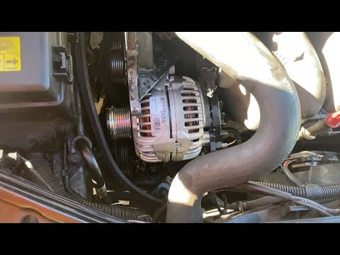 Alternator Replacement Volvo S60 (also includes power steering pump, serpentine belt ,voltage test)