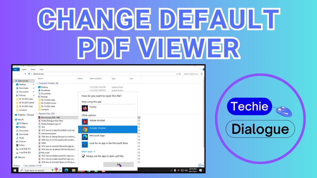 How to Change Default PDF Viewer in Windows