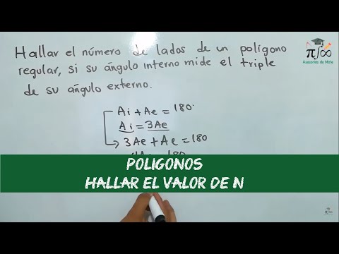 Hallar el número de lados de un polígono regular si su angulo interior mide ...