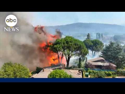 Europe's wildfires force over 300,000 people to evacuate as they burn towards cities