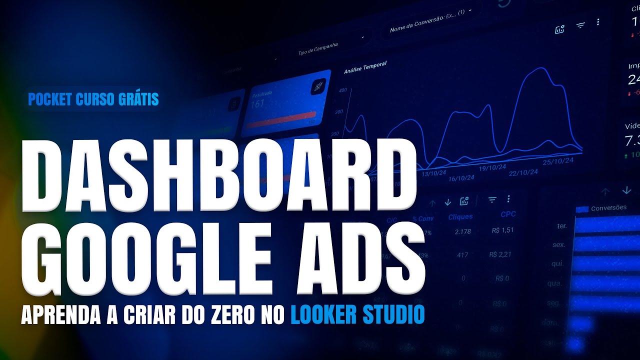 #05 ADICIONAR GRÁFICOS TEMPORAIS E DE TABELA NO LOOKER STUDIO | CRIAR DASHBOARD DE GOOGLE ADS