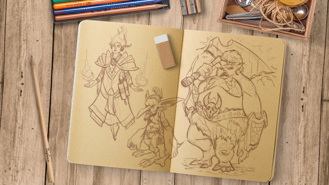 Illustration: Design fantasy characters (intermediate) | Freepik course trailer_ENG