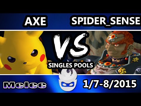 Paragon 2015 - MOR | Axe (Pikachu) Vs. H&V VS | Spider Sense (Ganon) - SSBM Singles Pools - Melee