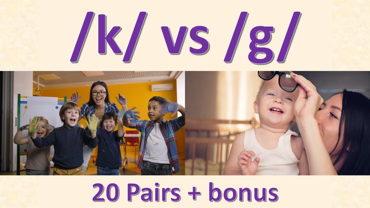 English minimal pairs - K vs G
