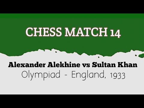 Alexander Alekhine vs Sultan Khan 🌏 Olympiad England, 1933 #chess