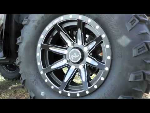 No Limit Wheels - Custom ATV Rims - Octane Ball Cut Bullet Matte Black