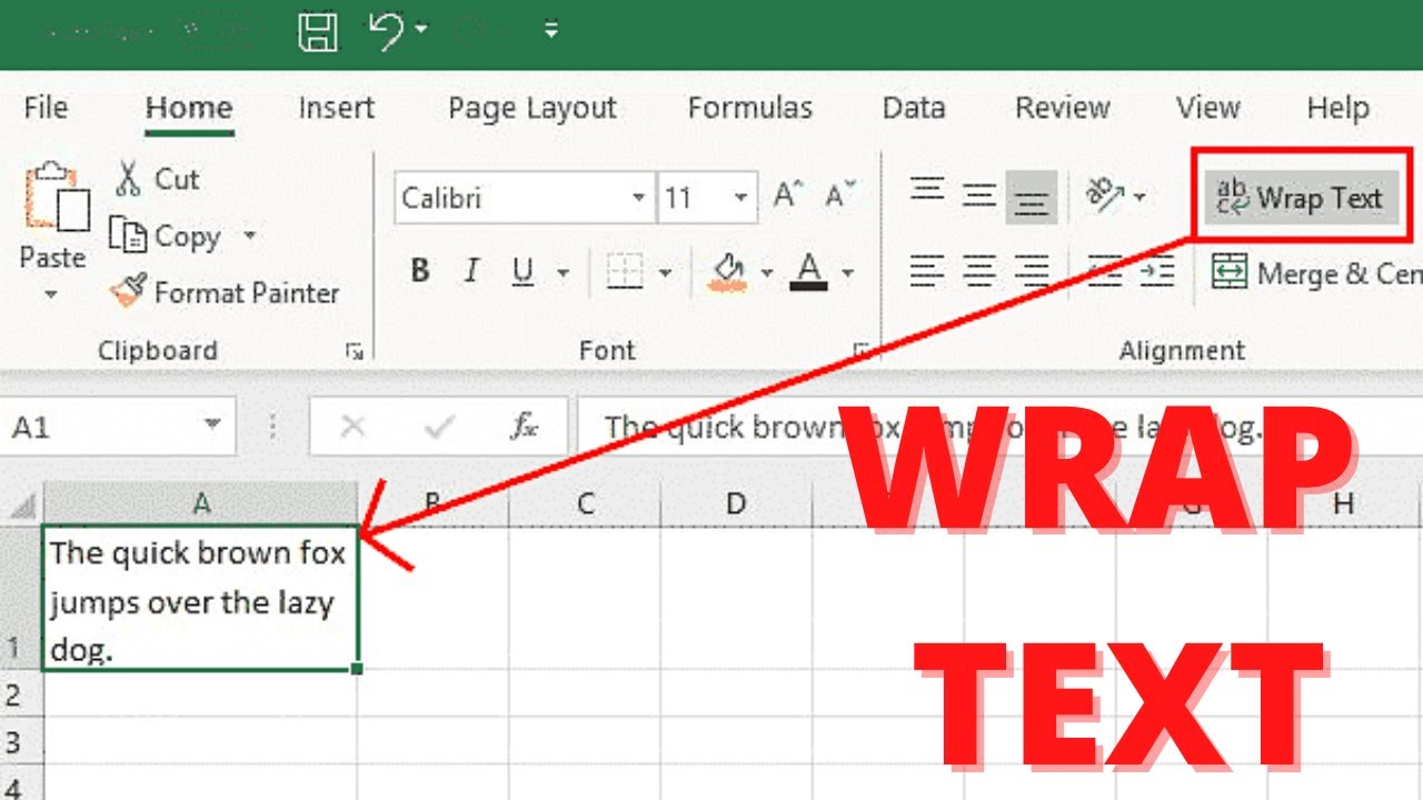 How to Wrap Text in Excel [2020] (3 easy methods)