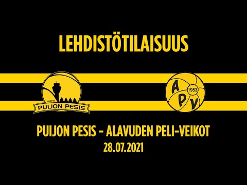 28.07.2021 Lehdistötilaisuus Puijon Pesis - Alavuden Peli-Veikot