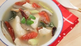 Tom Yum Soup w/ Fish Recipe ต้มยำปลา - Hot Thai Kitchen!