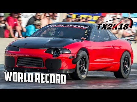 FASTEST Eclipse/Talon DSM in the WORLD! 1/4 Mile 7.04@204mph (TX2K18) - VELOWCITY