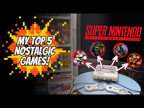 My TOP 5 Nostalgic SNES Games and Childhood Super Nintendo Memories!🎮