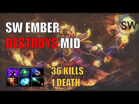 SW EMBER DESTROYED MID - 36 KILLS / 1 DEATH - Coach SW (Sin Wei)
