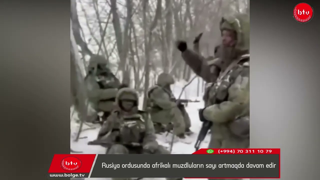 Rusiya ordusunda afrikalı muzdluların sayı artmaqda davam edir