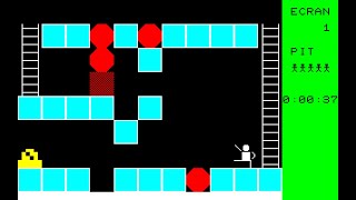 Sharp MZ-700 Game: Pitman (1985) S-Basic version