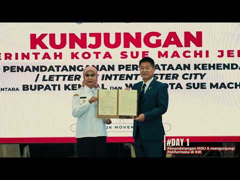 RESUME KUNJUNGAN WALIKOTA SUE MACHI JEPANG DI KAB. KENDAL