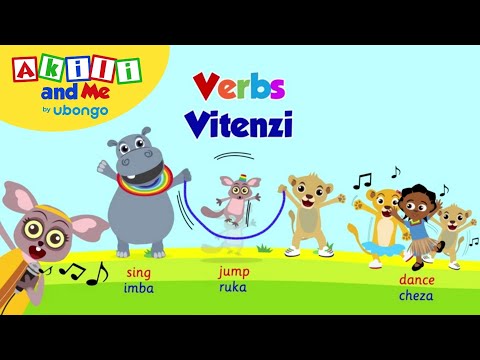 Learn Verbs in Swahili! | Speak Swahili with Akili | African Educational Cartoons
