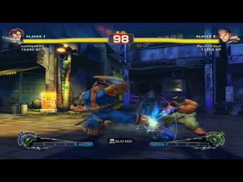 Super Street Fighter 4 Sushiya (T. Hawk) vs RyukichiKun (Ryu)