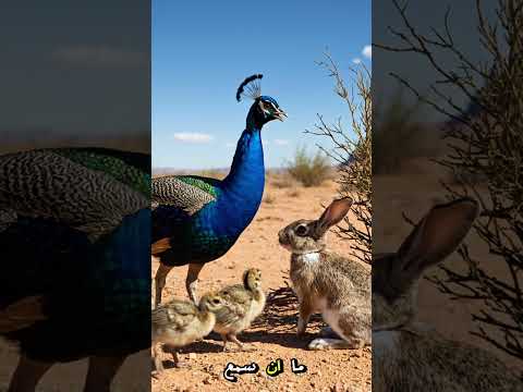 كيف عبّر الطاووس عن سعادته؟