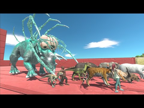 Escape from ALIEN PARASITE TRICERATOPS - Animal Revolt Battle Simulator