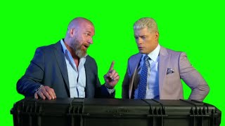 Triple H gifts Cody Rhodes something special green screen