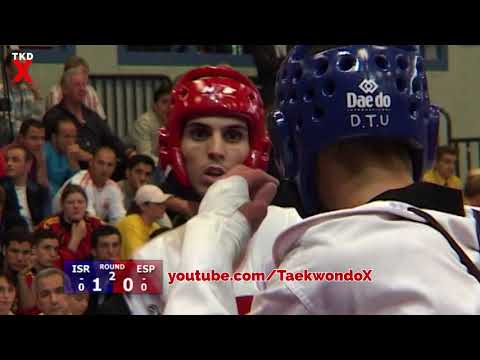 Taekwondo Euros 2006 Male Feather Weight Semi Final - Tom Hovav (Israel) v Omar Badia (Spain)