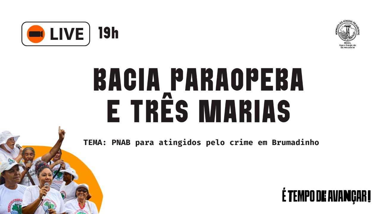 LIVE | PNAB PARA A BACIA DO PARAOPEBA (MG)