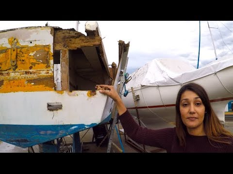 Restoring a Sailboat: Fiberglass and wood rot demolition! (Sailing Wanderlust) Ep 9
