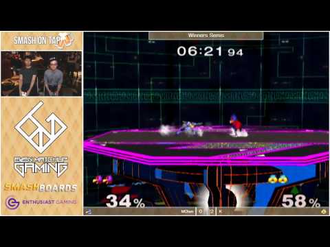 Smash On Tap 8 - MChen (Falco) vs K (Sheik) - SSBM Winners Semis