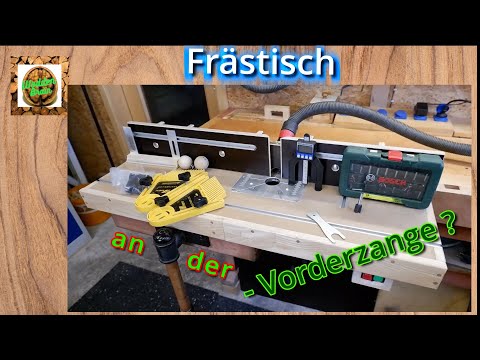 Router table for the front vise of the workbench.