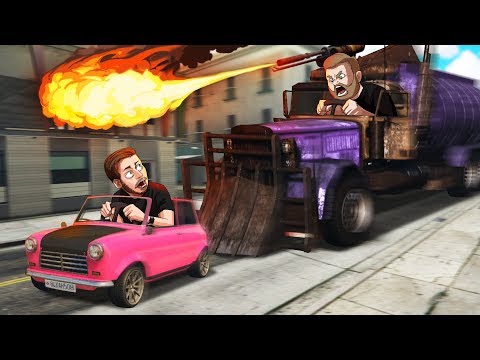 Escape The Fire-Breathing Truck! | GTA5 Video