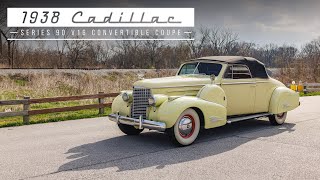 1938 Cadillac Series 90 V16 Convertible Coupe Highlight Video