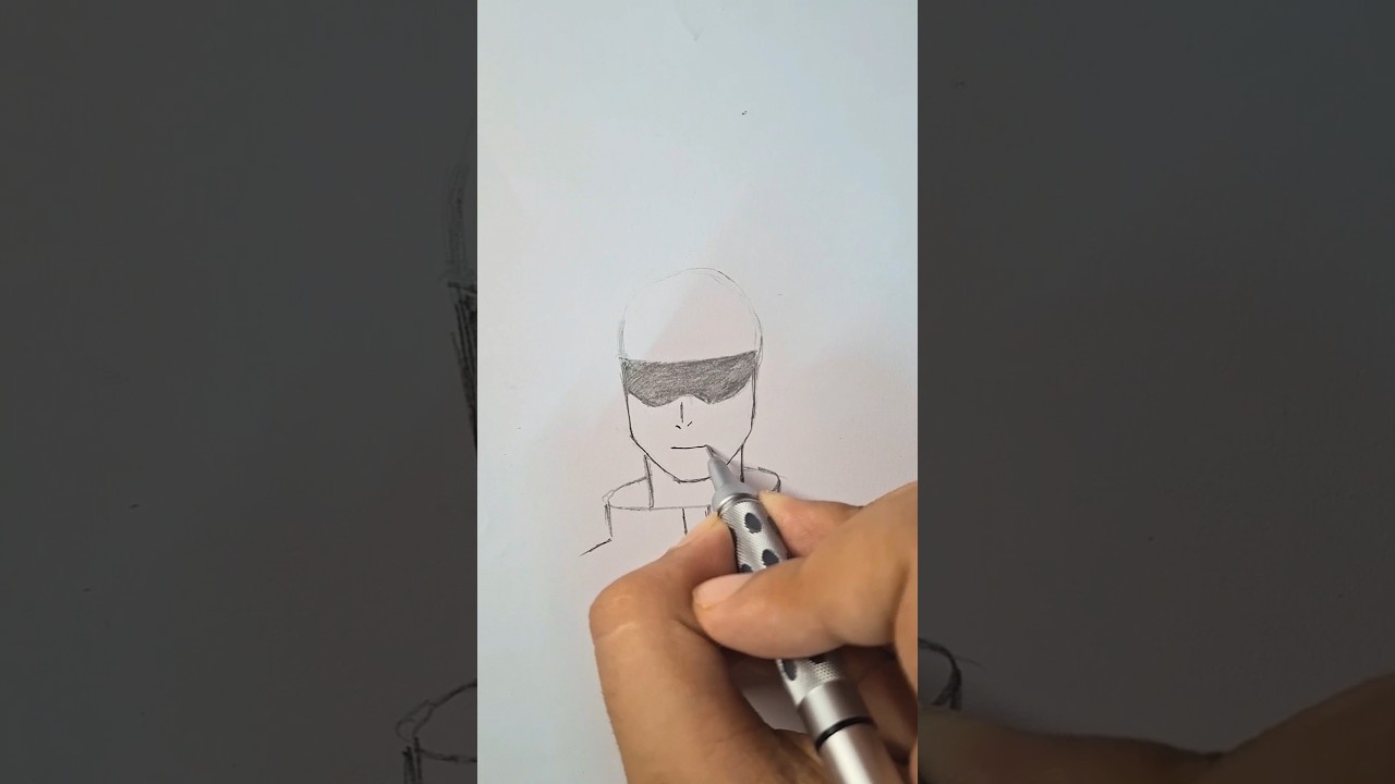 Easy Gojo Satoru Drawing Guide Full Process Tutorial step by step #anime #manga #sketch #jjk #satoru