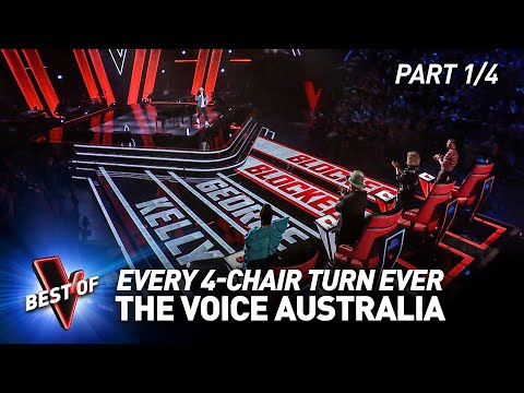 Every 4-CHAIR TURN Blind Audition on The Voice Australia | Part 1/4