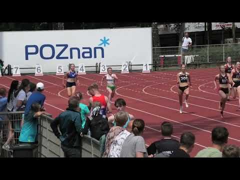 200m kobiet U18 bieg 1 - Poznań 20240602