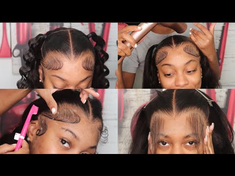 Very Detailed 2 Ponytail Creative Full Frontal Wig...