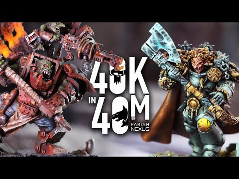 A Mighty Krumpin'! Orks vs Space Wolves. Warhammer 40k in 40m Battle Report