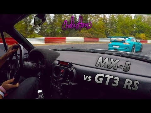 V6 MX-5 vs Porsche GT3 RS - Nurburgring Battle