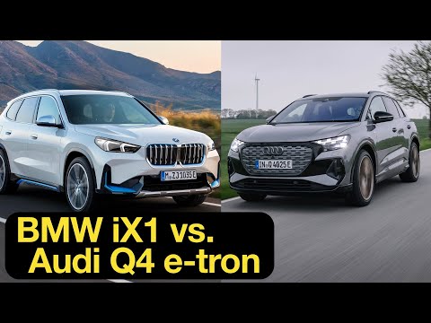 🔋 BMW iX1 vs. Audi Q4 e-tron Vergleich: Welches Elektro-SUV ist das Beste?! [4K] - Autophorie