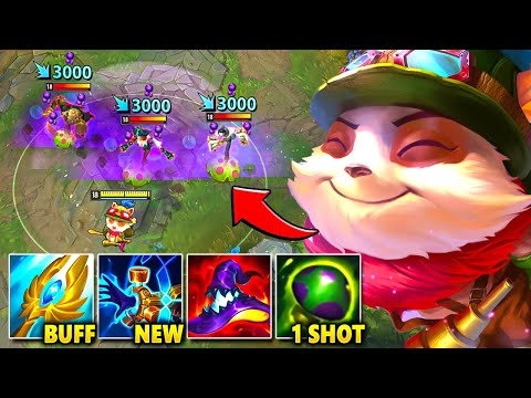 TEEMO BUT I HAVE 1400 AP AND MY SHROOMS ARE LAND MINES! (NEW MAGE BUFFS)