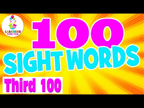 100 SIGHT WORDS for KIDS! (100 Fry Words List) | Sight Words Learning Video for Children