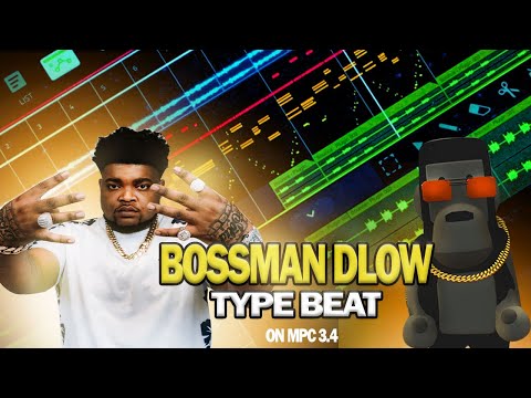 MAKING A HARD BOSSMAN DLOW X ICEWEAR VEZZO TYPE BEAT ON MPC X STAND-ALONE MPC 3.4
