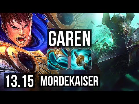 GAREN vs MORDEKAISER (TOP) | 4/1/5, 400+ games | KR Diamond | 13.15