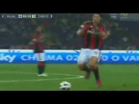 Milan - Chievo Ibrahimovic Dribbling & Vendetta