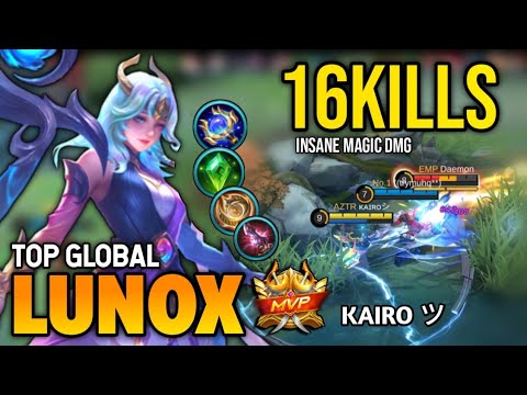 INSANE DAMAGE! LUNOX BEST BUILD 2022 | TOP GLOBAL LUNOX GAMEPLAY | MOBILE LEGENDS✓
